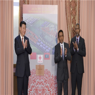 習(xí)近平主席為中機國際執(zhí)行的馬代住房二期項目揭牌