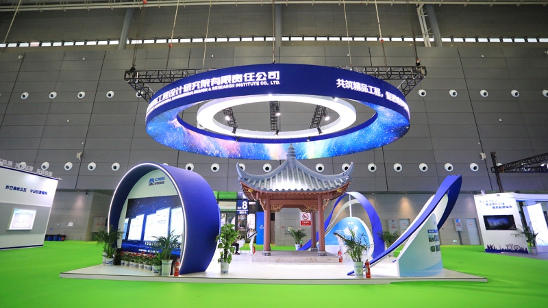 新材料仿古建筑首次亮相！中機(jī)國(guó)際參加2021年中國(guó)筑博會(huì)